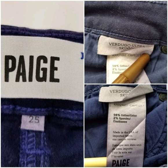 Paige Verdugo Ultra Skinny Jean's Textured Floral - Picture 6 of 6